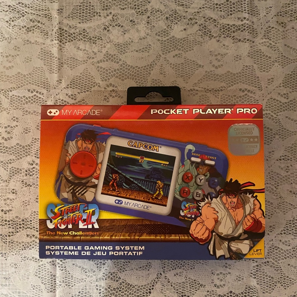 My Arcade Street Fighter II Pocket Player Pro: Portable Game System with 2 Games